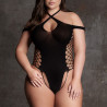 Shade by Le Désir Body String Ouvert Grande Taille Leda Noir